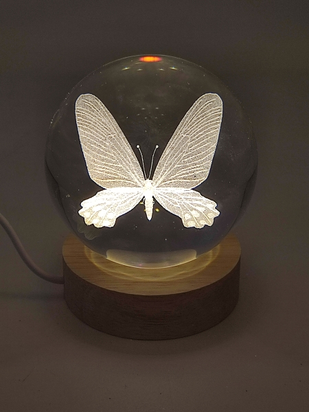 Hologram ball - butterfly
